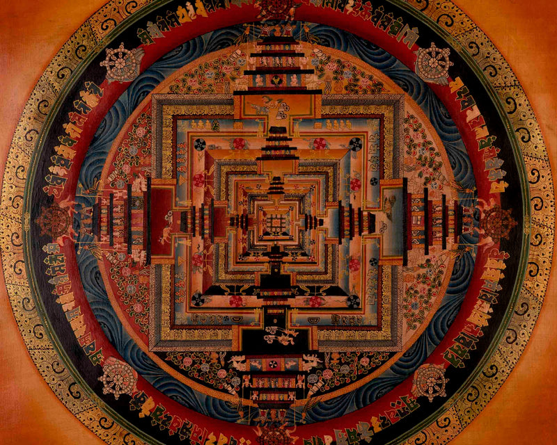 Traditional Kalachakra Mandala Thangka | Tibetan Art | Wall Decors