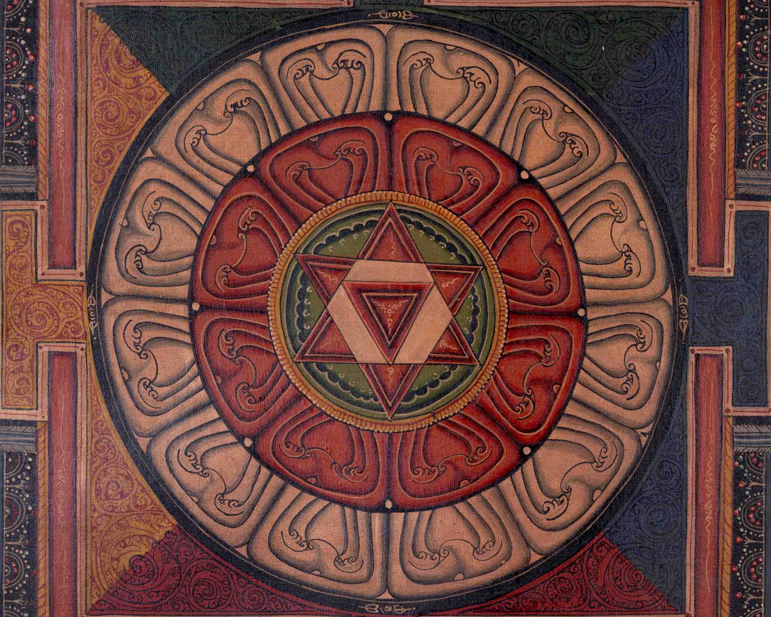 Yantra Mandala | Religious Buddhist Thangka Art | Wall Decors