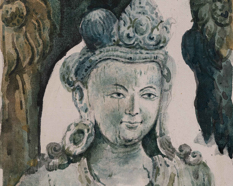 High-Quality Shalabhanjika Giclee Print | Traditional Himalayan Art For Wall Decoration