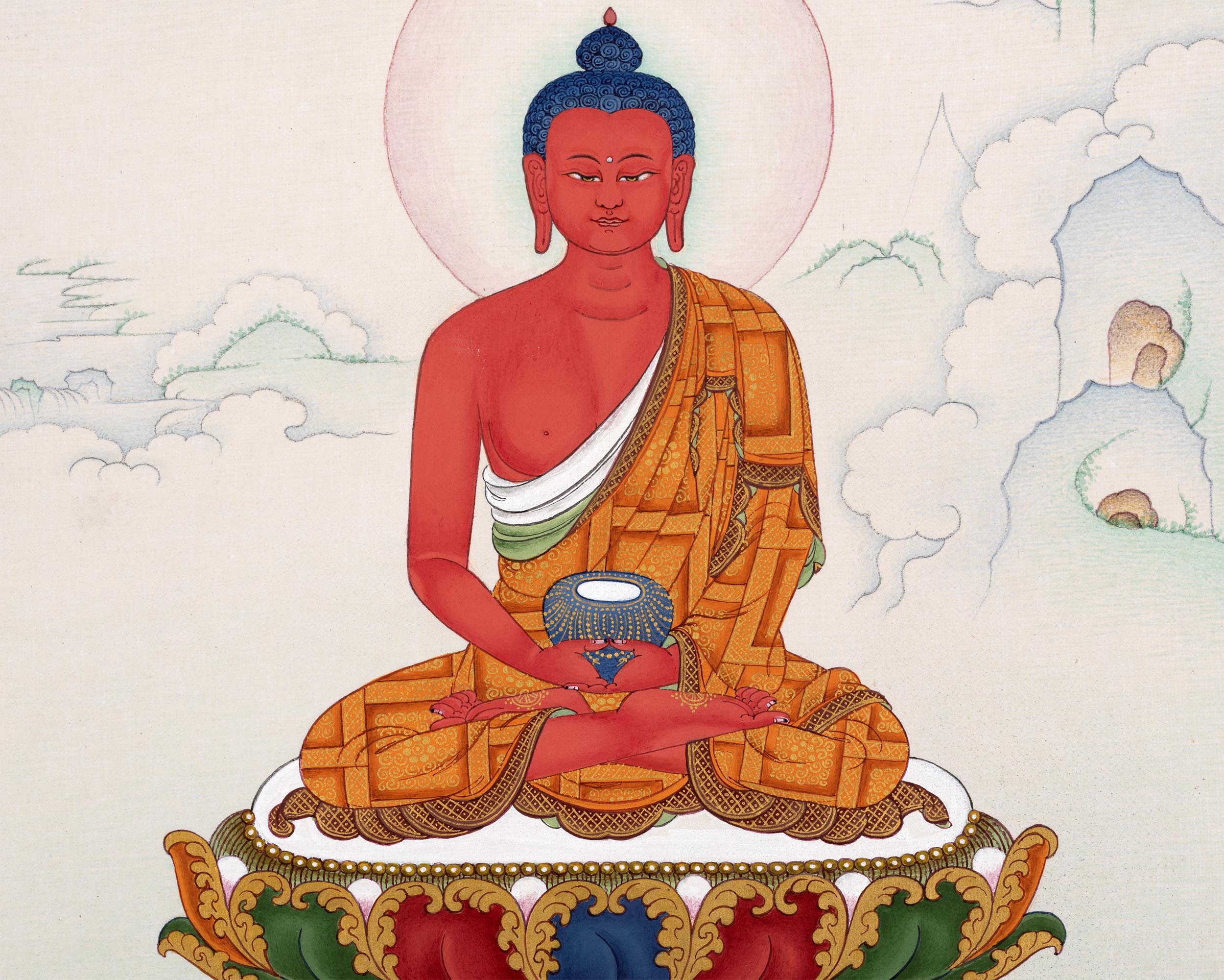 Amitabha Buddha Thangka | Tibetan Buddhist Art