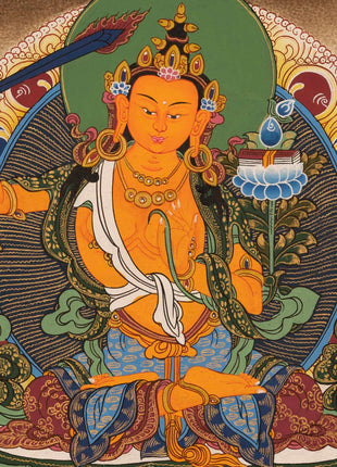 Manjushri Deity Thangka | Wall Hanging Decors