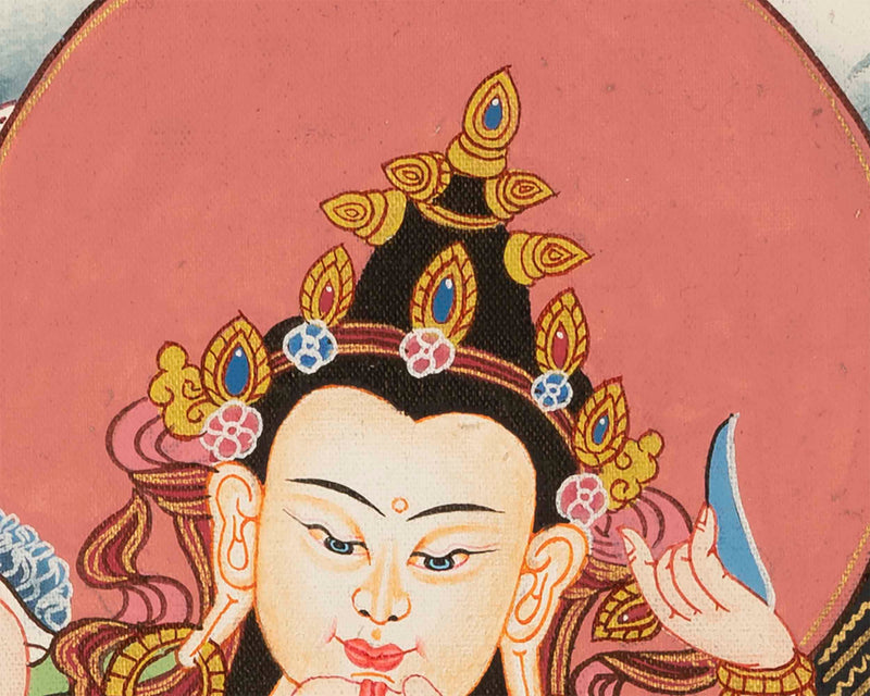 Vajrasattva Yab Yum Thangka | Tibetan Thangka Painting