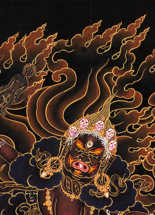 Ekajati Thangka | Tibetan Mahakala Art (includes Brocade)
