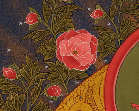 White Tara Thangka Print | Buddhist Female Bodhisattva Art | Wall Decors