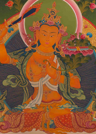 Manjushree Thangka | Bodhisattva Of Wisdom | Wall Decors