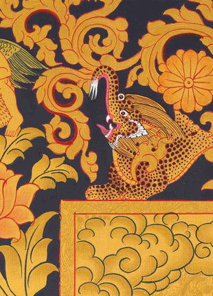 Full 24K Gold Dzambala Thangka | Art Painting