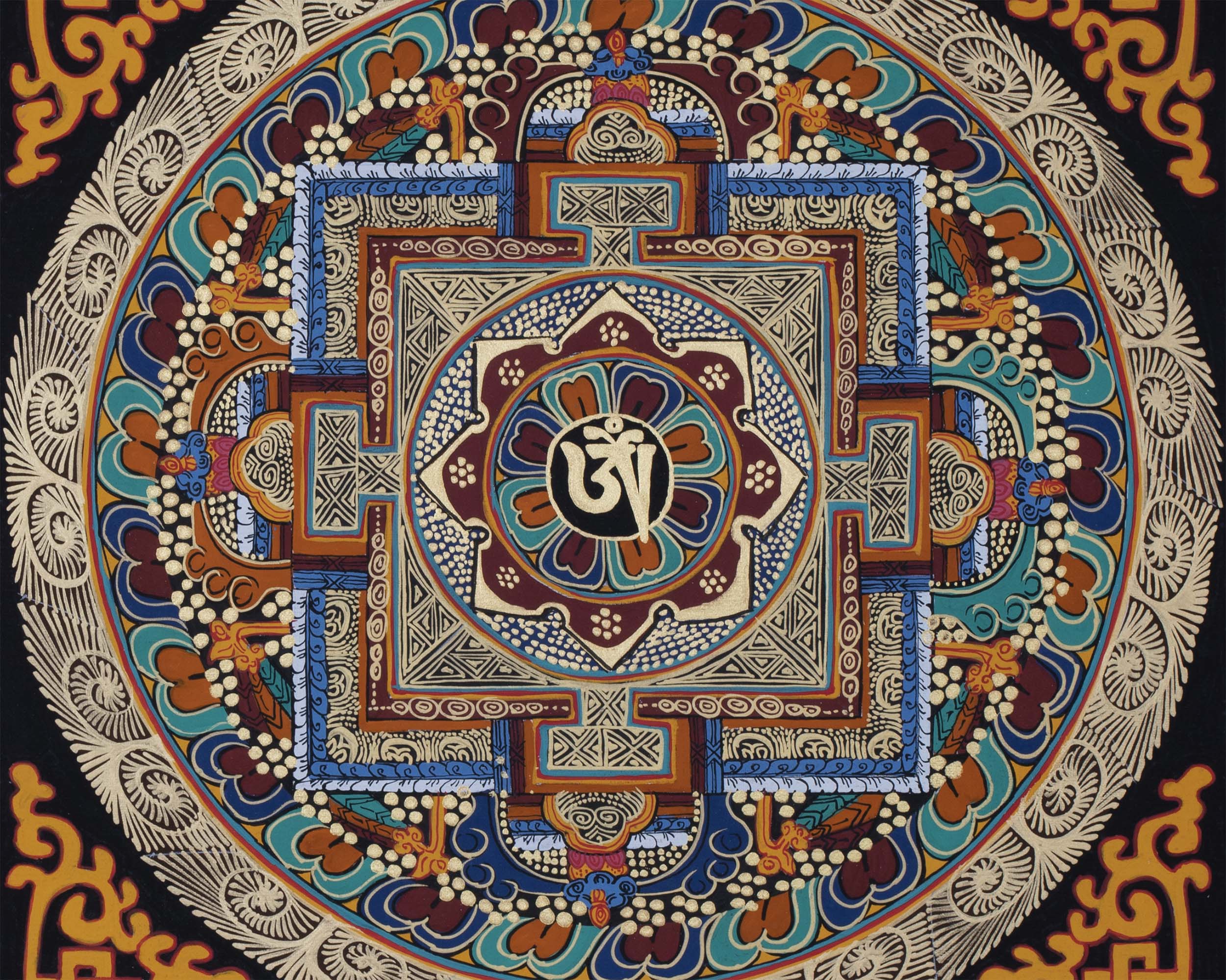 Om Mantra Mandala | Buddhist Art