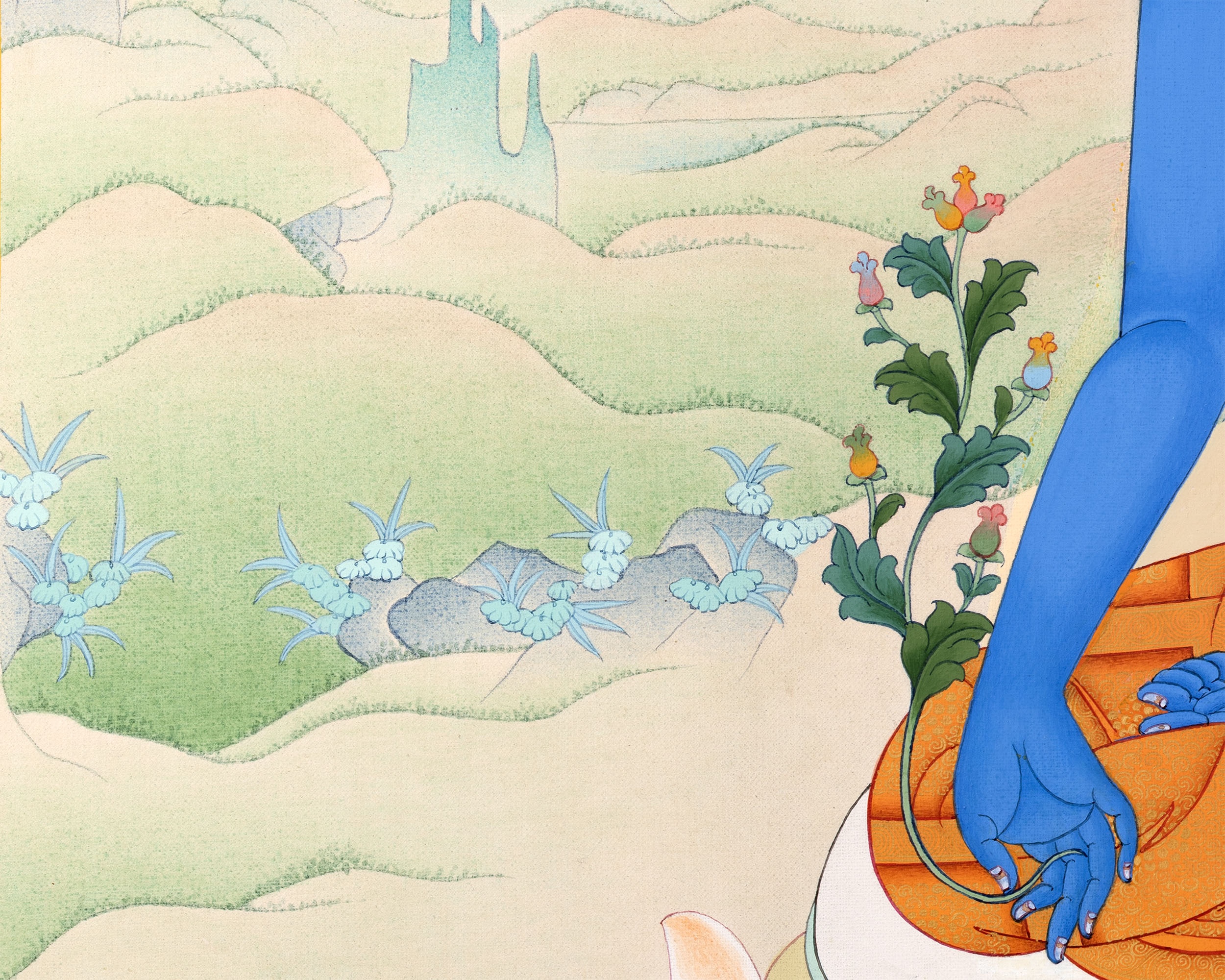 Beautiful Medicine Buddha Thangka | Healer Of All | Buddhist Art