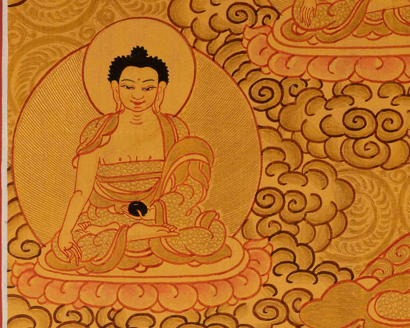 Original Namtose Thangka | Jambhala | Tibetan Buddhism Art