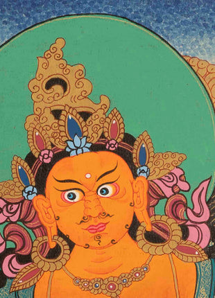 Jambala Kubera Thangka | Buddhist Wall Decors