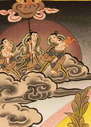 Manjushree Thangka Art | Tibetan Buddhist Bodhisattva