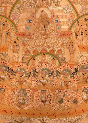 Refuge Tree Thangka Painting | Traditional Thangka art