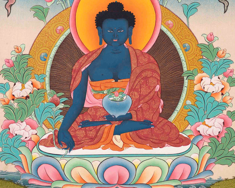 Bhaisajyaguru Thangka | Wall Hanging Medicine Buddha Decoration