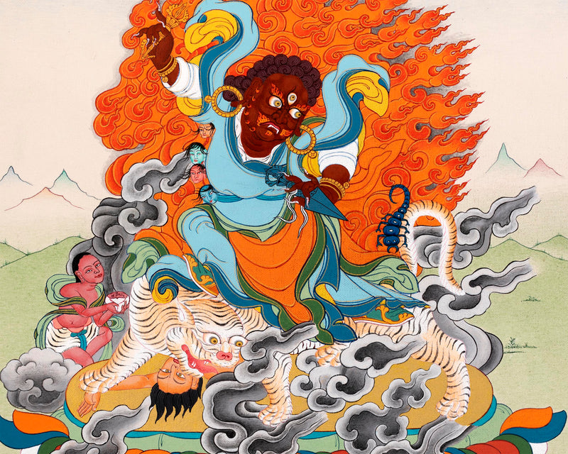 Dorje Drollo Thangka | Tibetan Thangka Painting | Buddhist Art