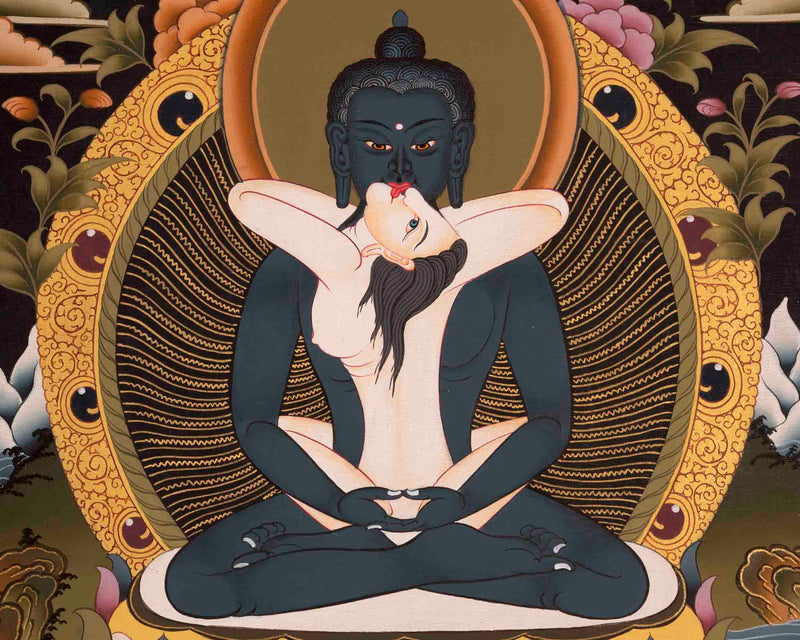 Yab Yum Buddha Thangka | Traditional Buddhist Painting