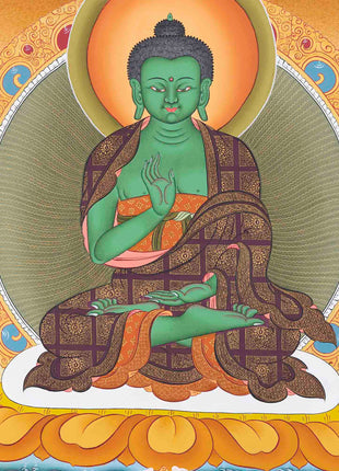 Thangka Of Amoghasiddhi | Traditional Artwork | Buddhist Wall Decors