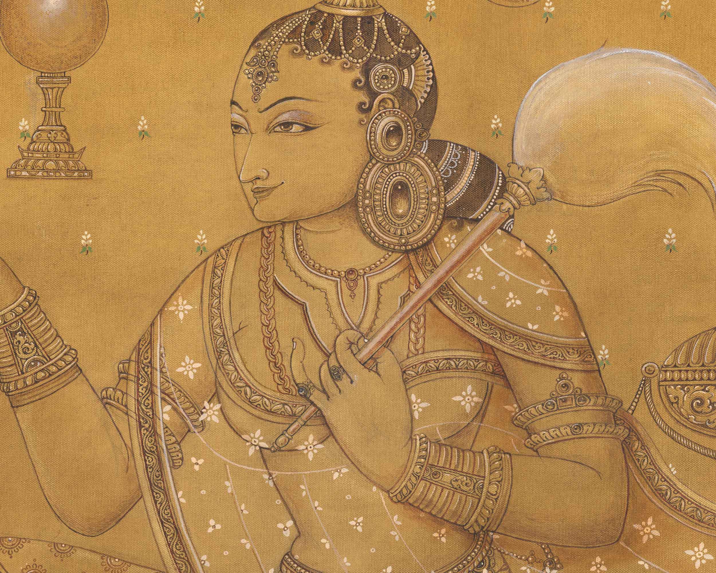 High-Quality Giclee Print Of Female Devotee | Disciples & Their Importance in Buddhism & Hinduism