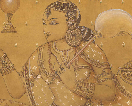 High-Quality Giclee Print Of Female Devotee | Disciples & Their Importance in Buddhism & Hinduism