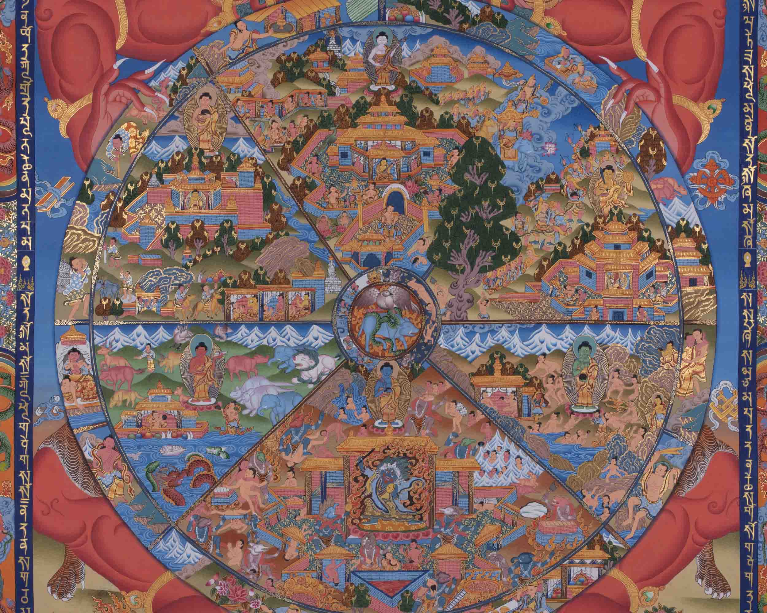 Bhavachakra Thangka | Wall Hanging Decorations