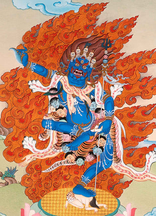 Troma Nagmo Sadhana Thangka | Tibetan Dakini Art On Cotton Canvas
