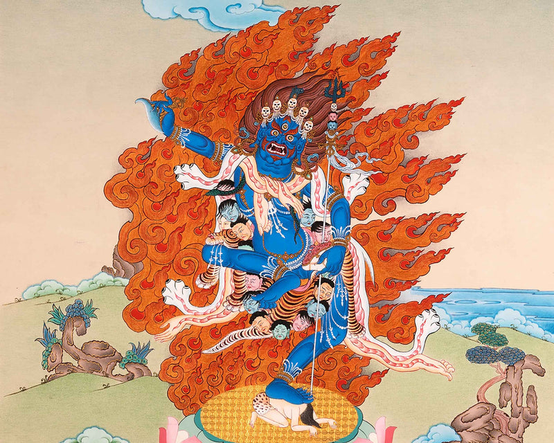 Troma Nagmo Sadhana Thangka | Tibetan Dakini Art On Cotton Canvas