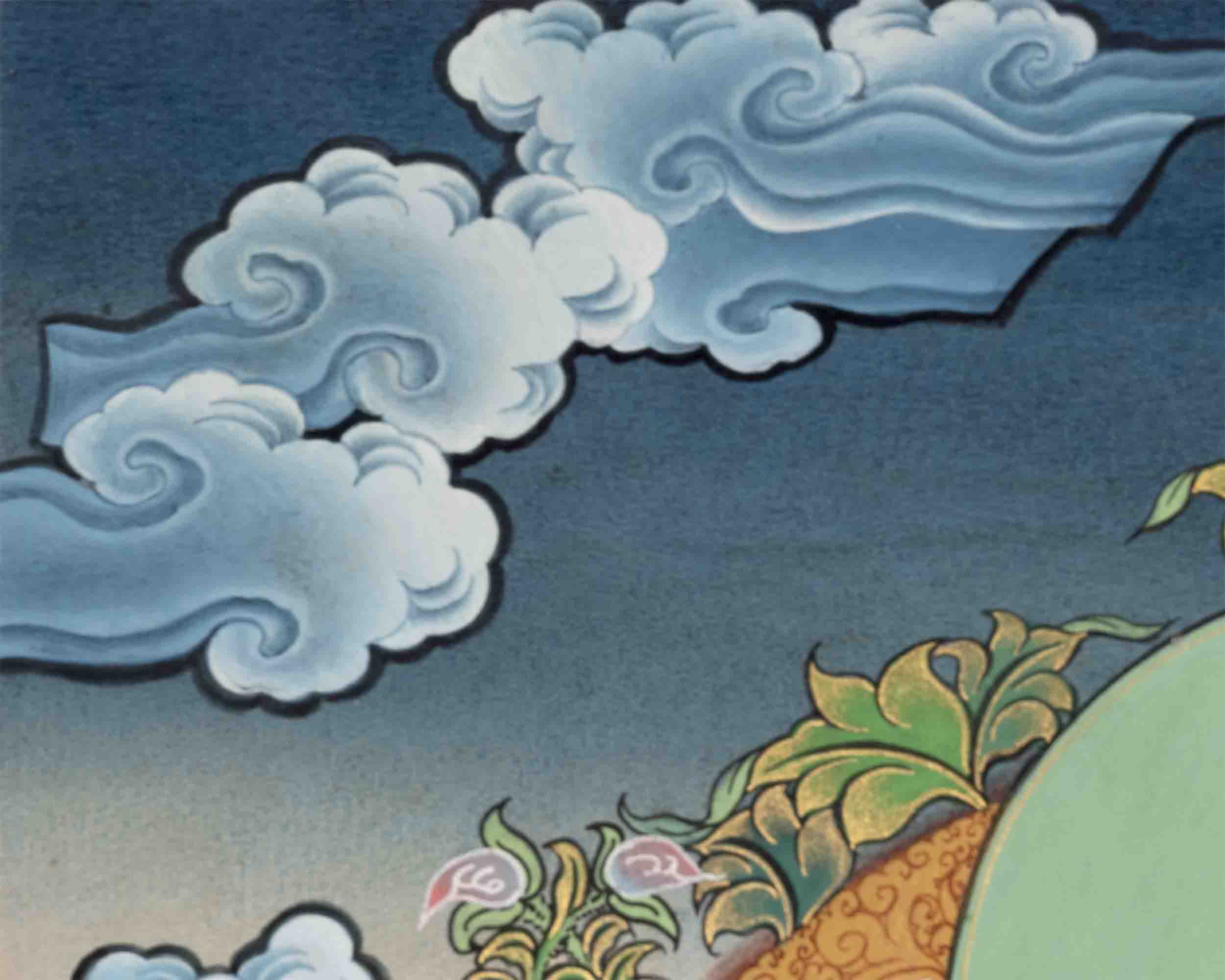 Amitabha Buddha Thangka | Buddhist Traditional Paint | Wall Decors