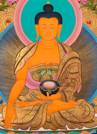 Gautama Buddha Thangka | Tibetan Buddhist Painting | Wall Decors