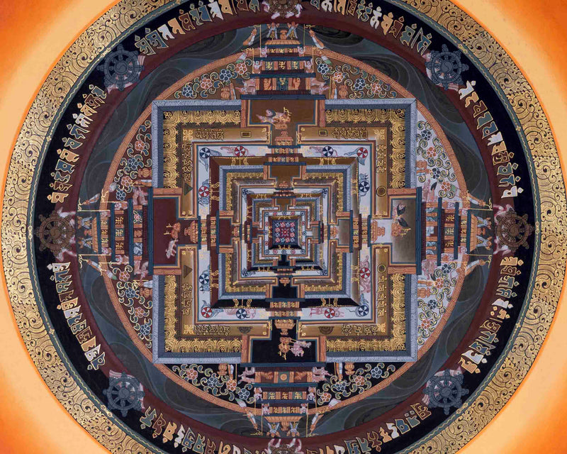 Wheel Of Time | Kalachakra Mandala Thangka | Traditional Wall Decors