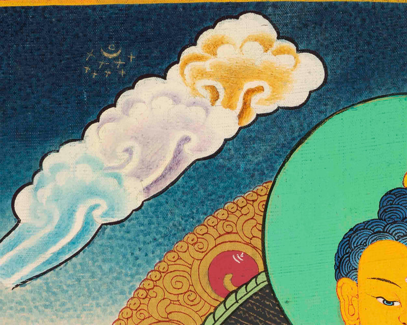 Handpainted Shakyamuni Thangka | Buddhist Traditional Art | Wall Art Decors