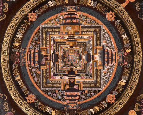Wheel Of Time | Mandala Thangka | Religious Wall Decors