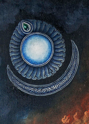Dancing Shiva Thangka Print | Wall Hanging Of Shivalingam | Gift Ideas