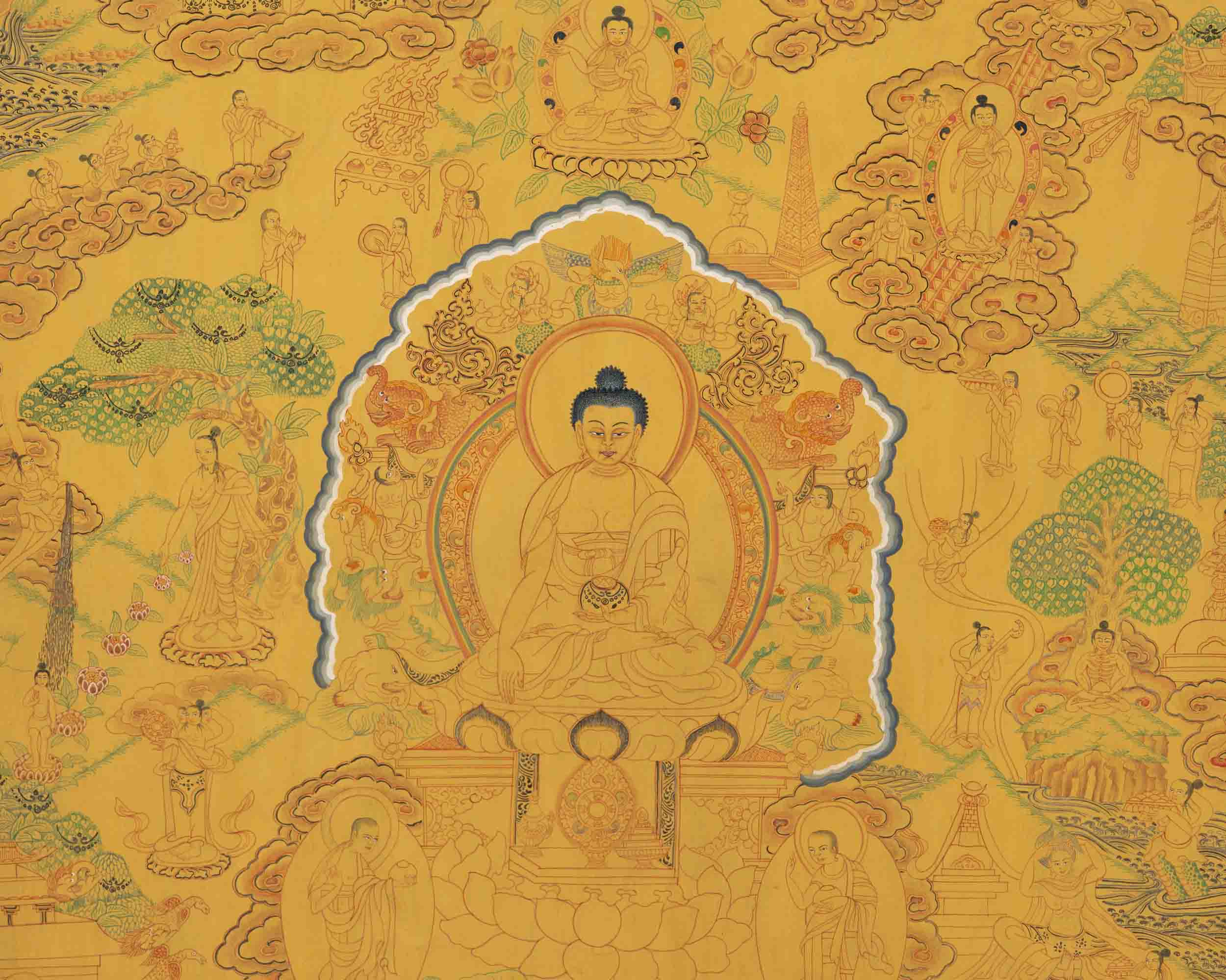 Shakyamuni Buddha Life Story | Tibetan Artwork