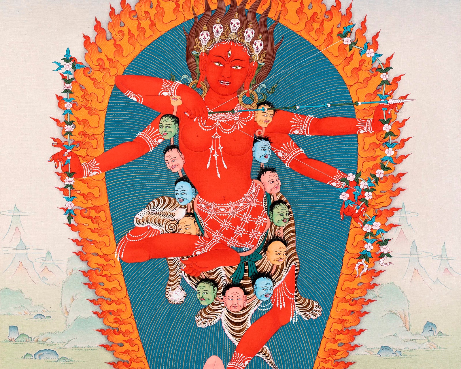 Traditional Kurukulla Thangka | Dakini | Buddhist Painting