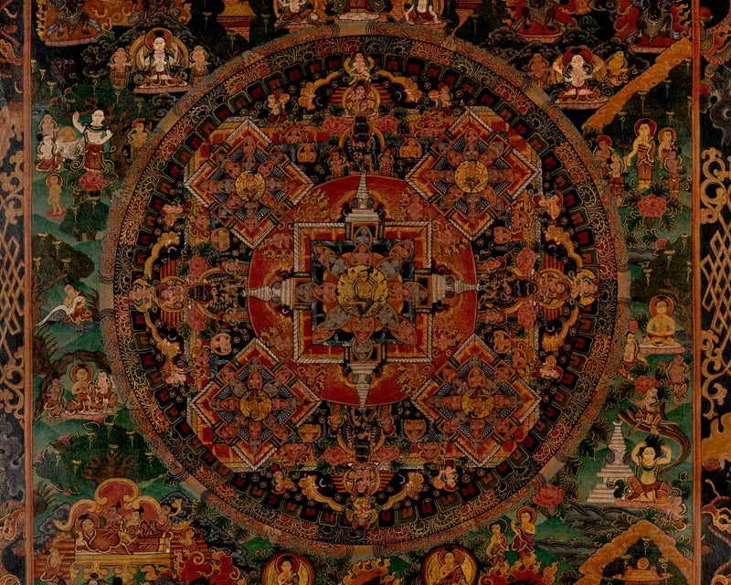 Vajravarahi Yogini Mandala | Traditional Tibetan Thangka | Wall Decors