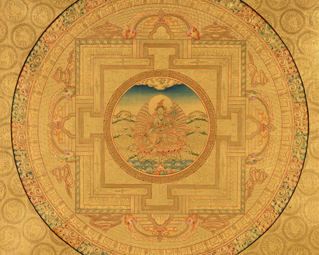 Green Tara Mandala |Tara Goddess Thangka