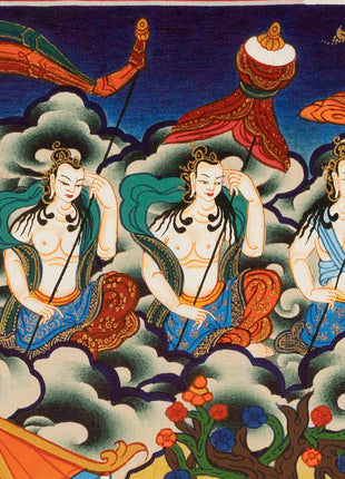 Buddhist Green Tara Thangka | Handpainted Artworks | Wall Decors