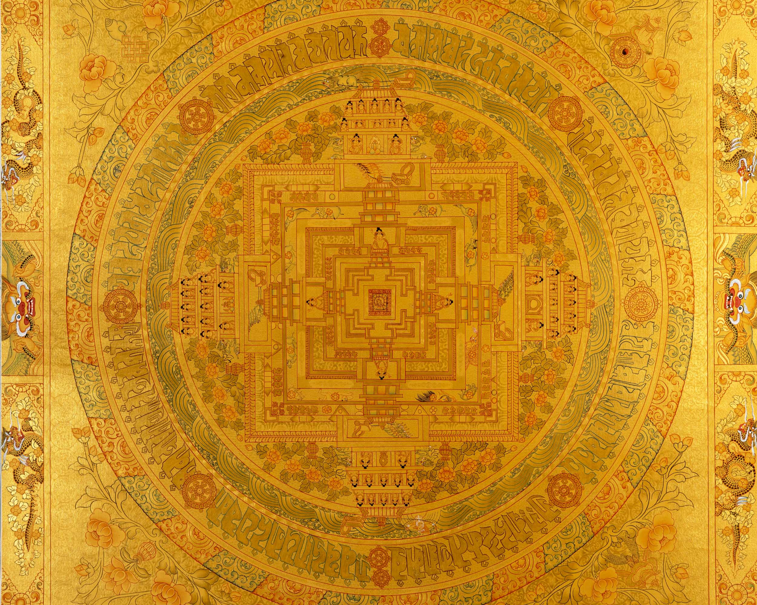 Kalachara Mandala Thanka | Buddhist Decorative Art
