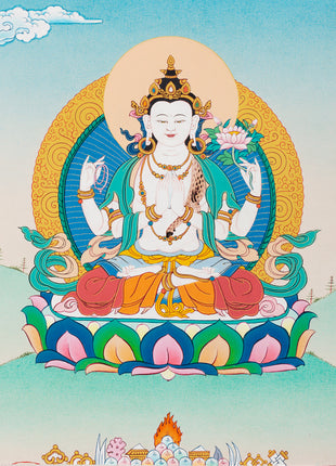 chenrezig thangka