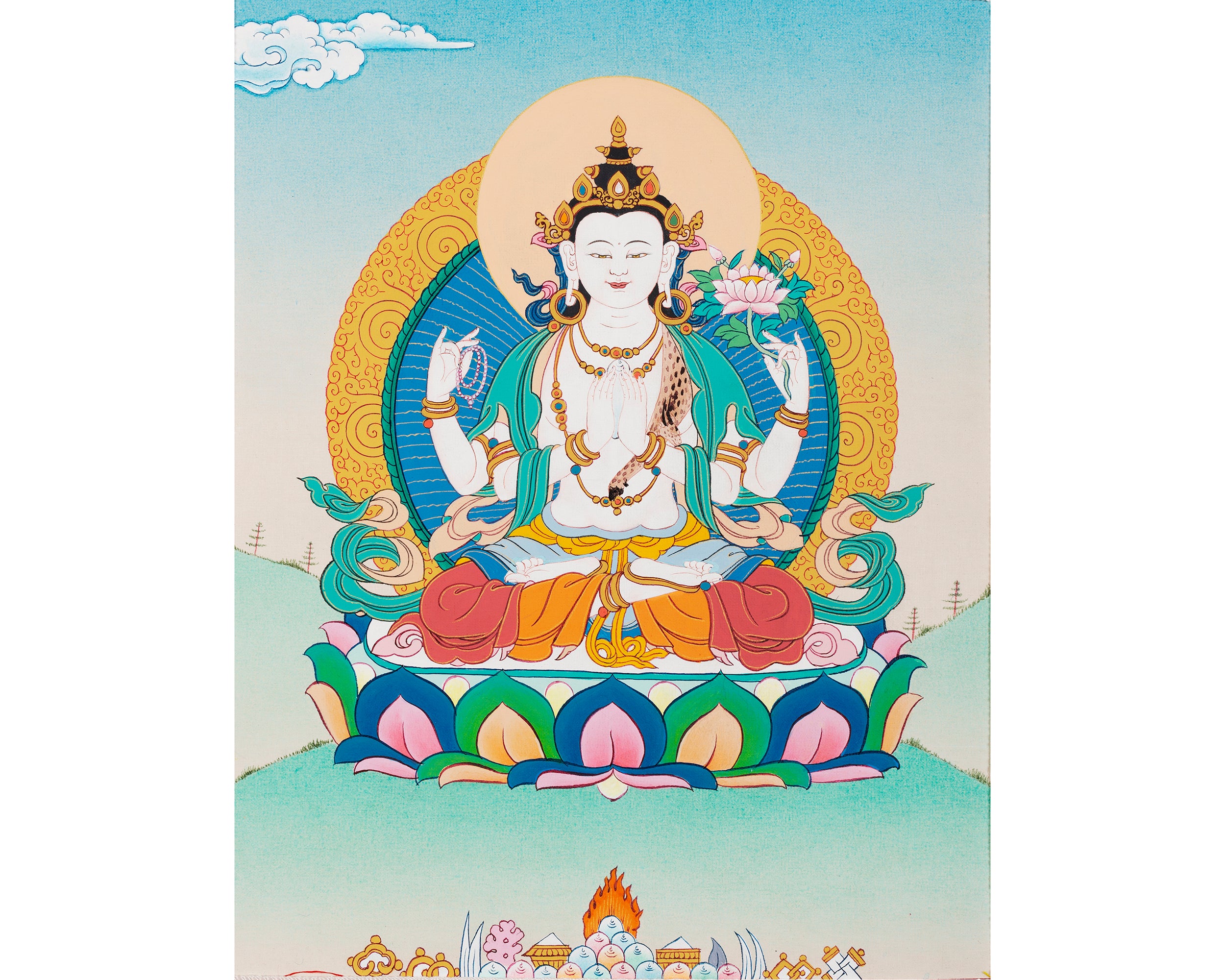 chenrezig thangka