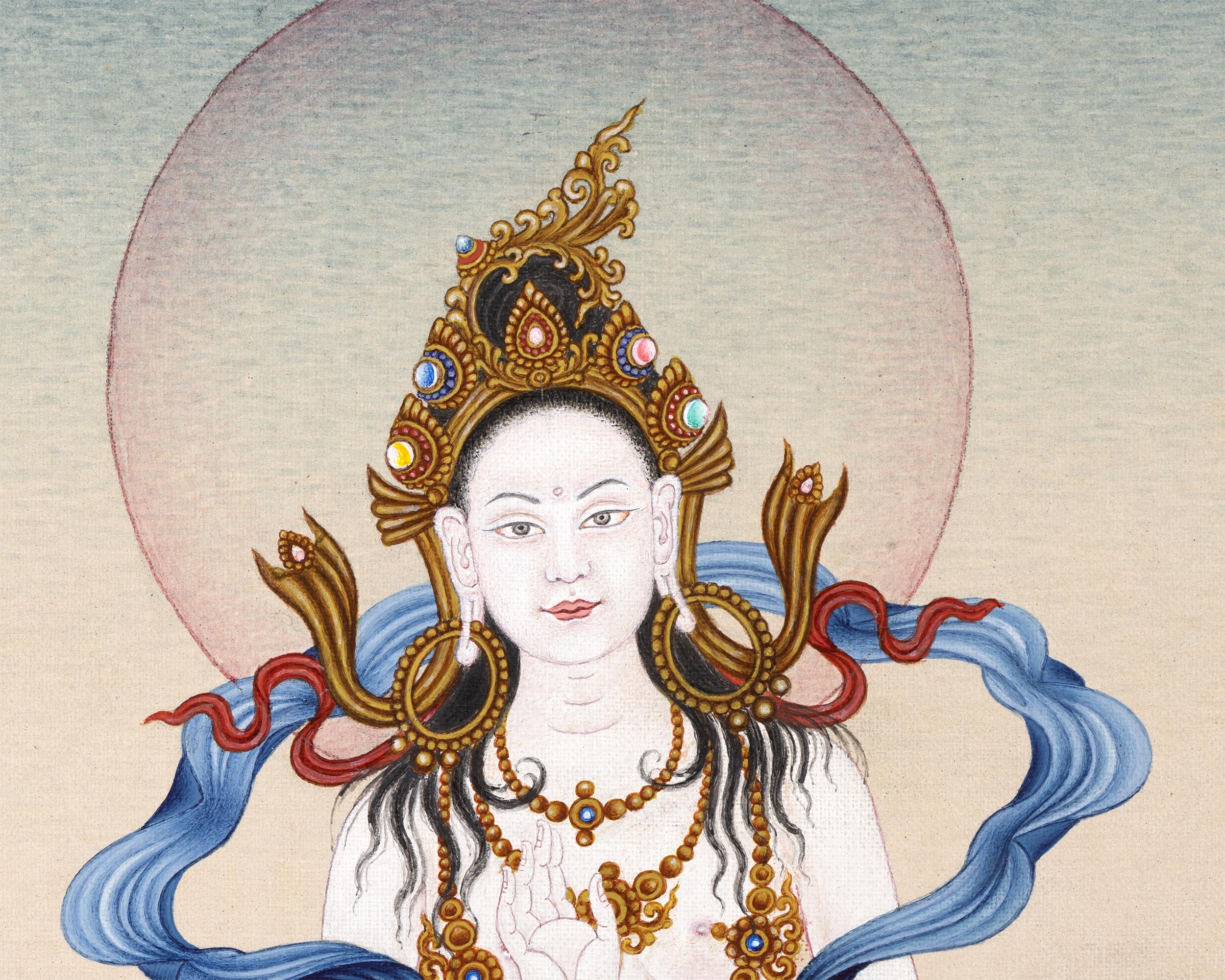 Mother Yeshe Tsogyal | Padmasambhava Consort | Tibetan Dakini Thangka Print