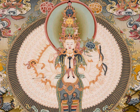 Avalokiteshvara Thangka | Spiritual Asian Art