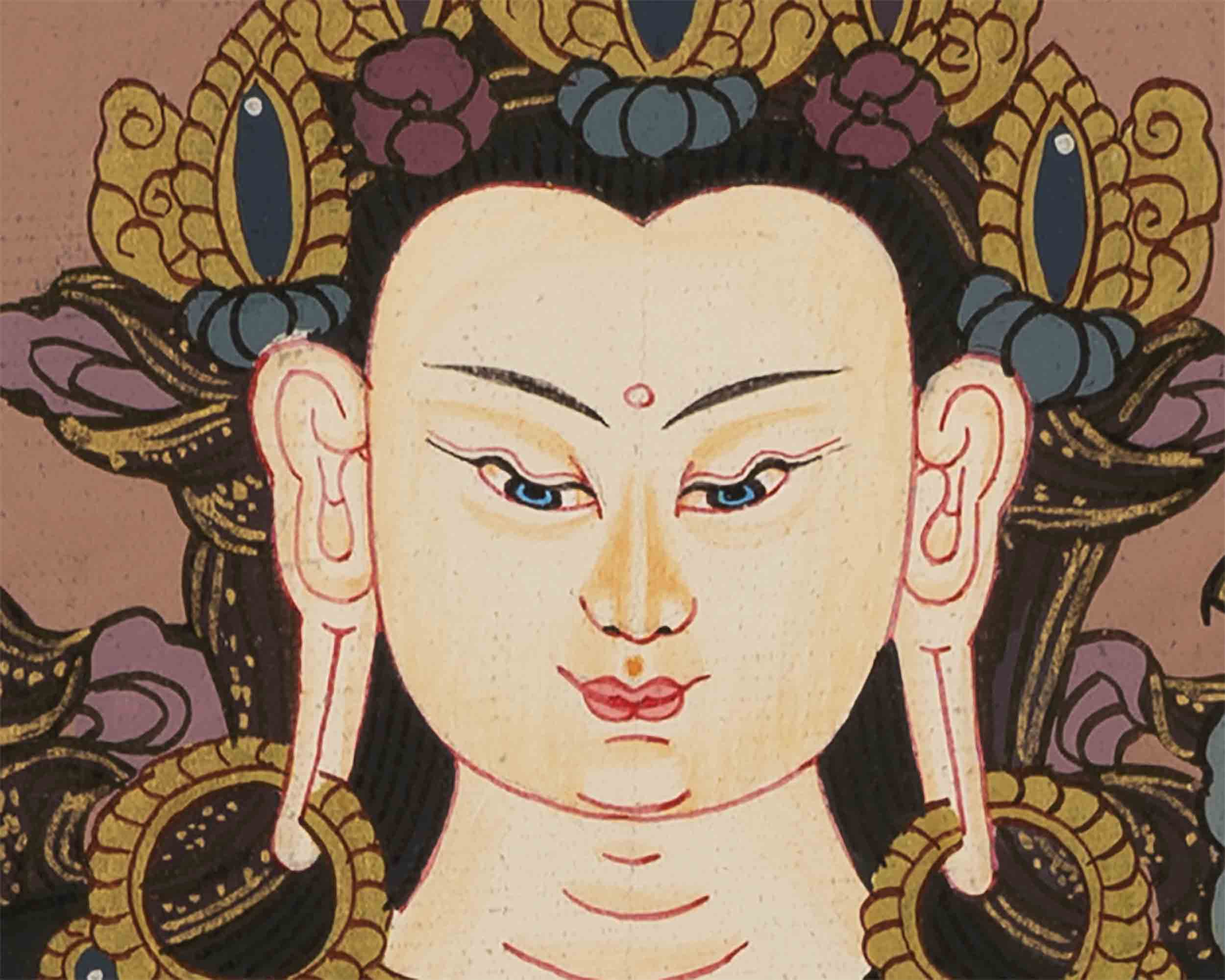 Avalokiteshvara Chengrezig Thangka | Tibetan Buddhist Thangka