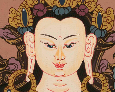Avalokiteshvara Chengrezig Thangka | Tibetan Buddhist Thangka