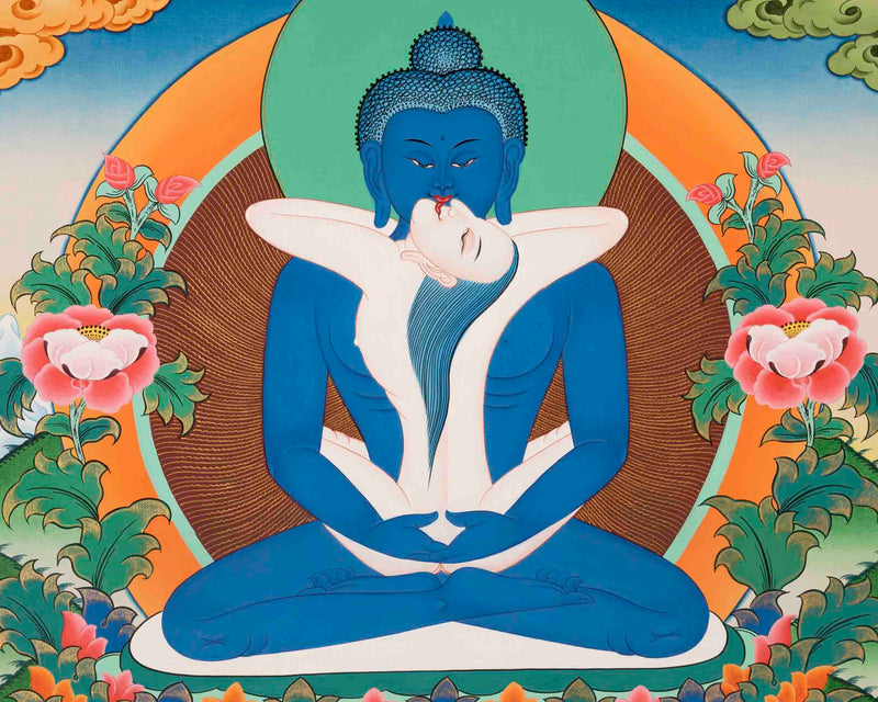 Yab Yum Buddha Thangka | Samantabhadra | Buddhist Artwork