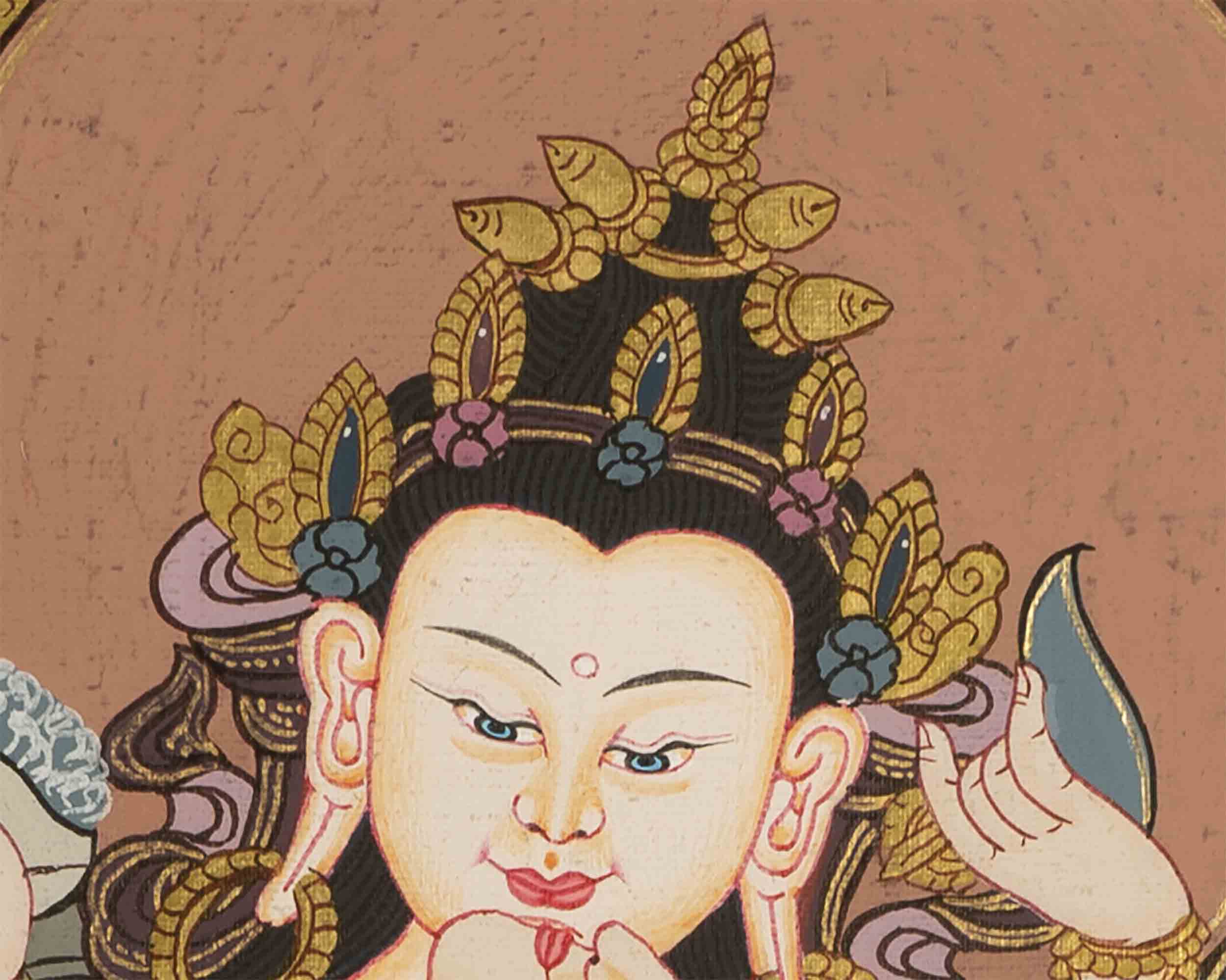 Vajrasattva Shakti Thangka | Tibetan Thangka Art
