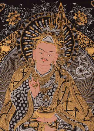 Guru Rinpoche Thangka | Traditional Tibetan Art | Wall Decors