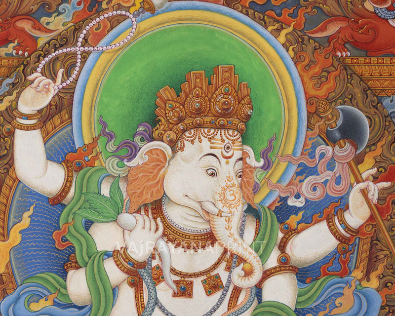 Jai Ganesh, The Elephant Deity | High-Quality Print For Ganesh Chaturthi, Room Decoration