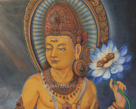 Ruler of Trayastrimma Lord Indra Canvas Art | High Quality Giclee Print For Living Room Decor
