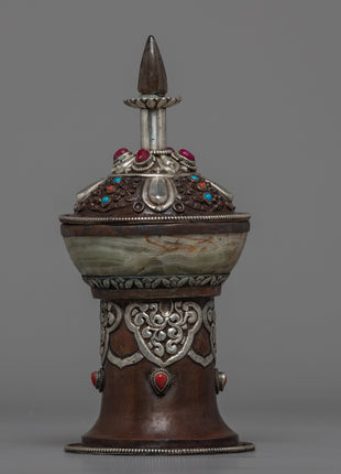 Marble Jade Bowl | Offering Bowl | Ritual Objects