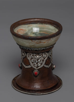 Marble Jade Bowl | Offering Bowl | Ritual Objects